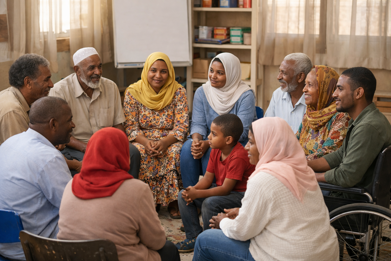 Safe Space Sudan community support session